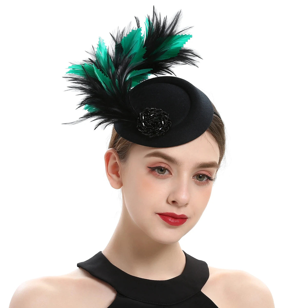 Feather Pillbox Fascinator Headband