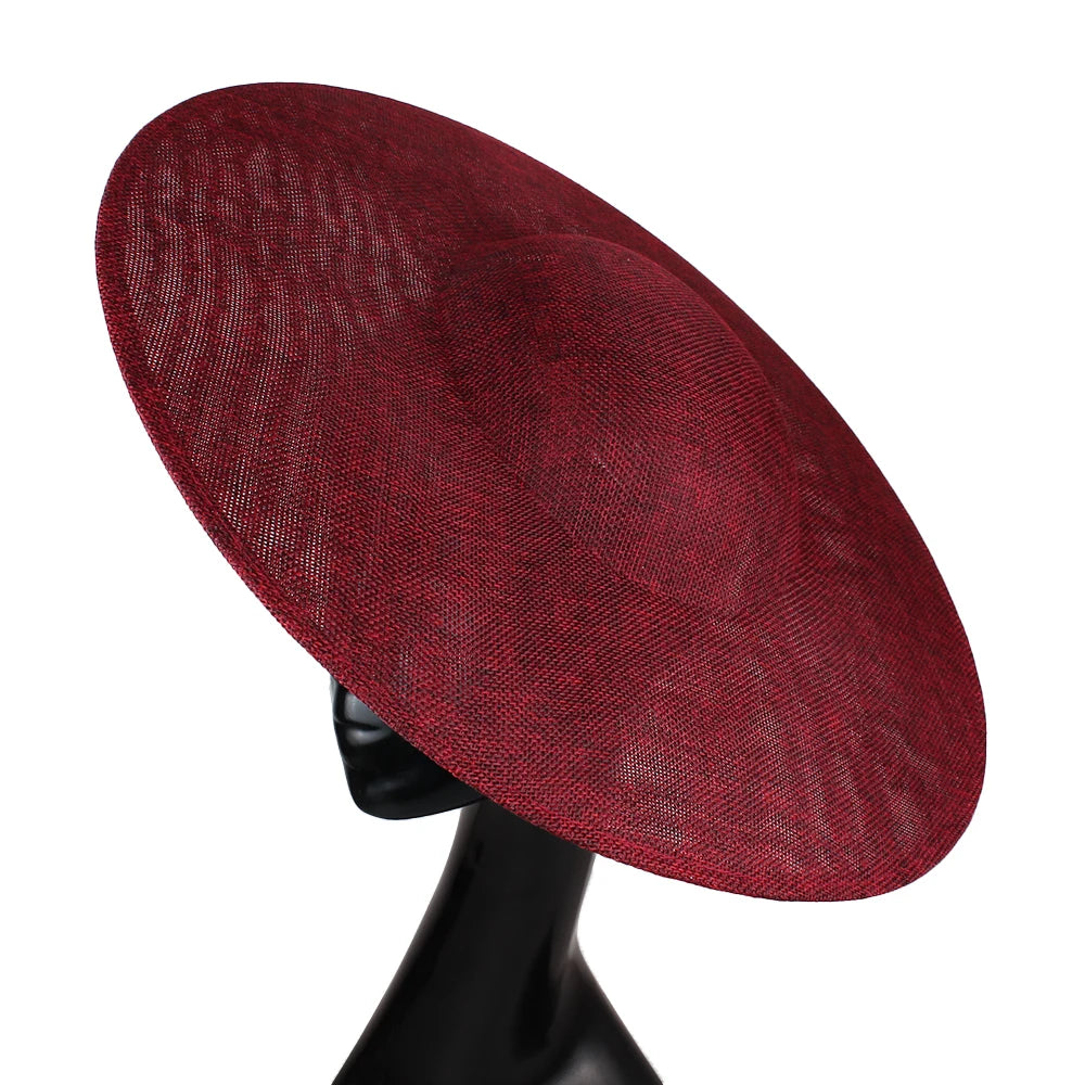 40cm Large Round Sinamay Fascinator Base DIY Millinery Derby Hat Headpiece Mold