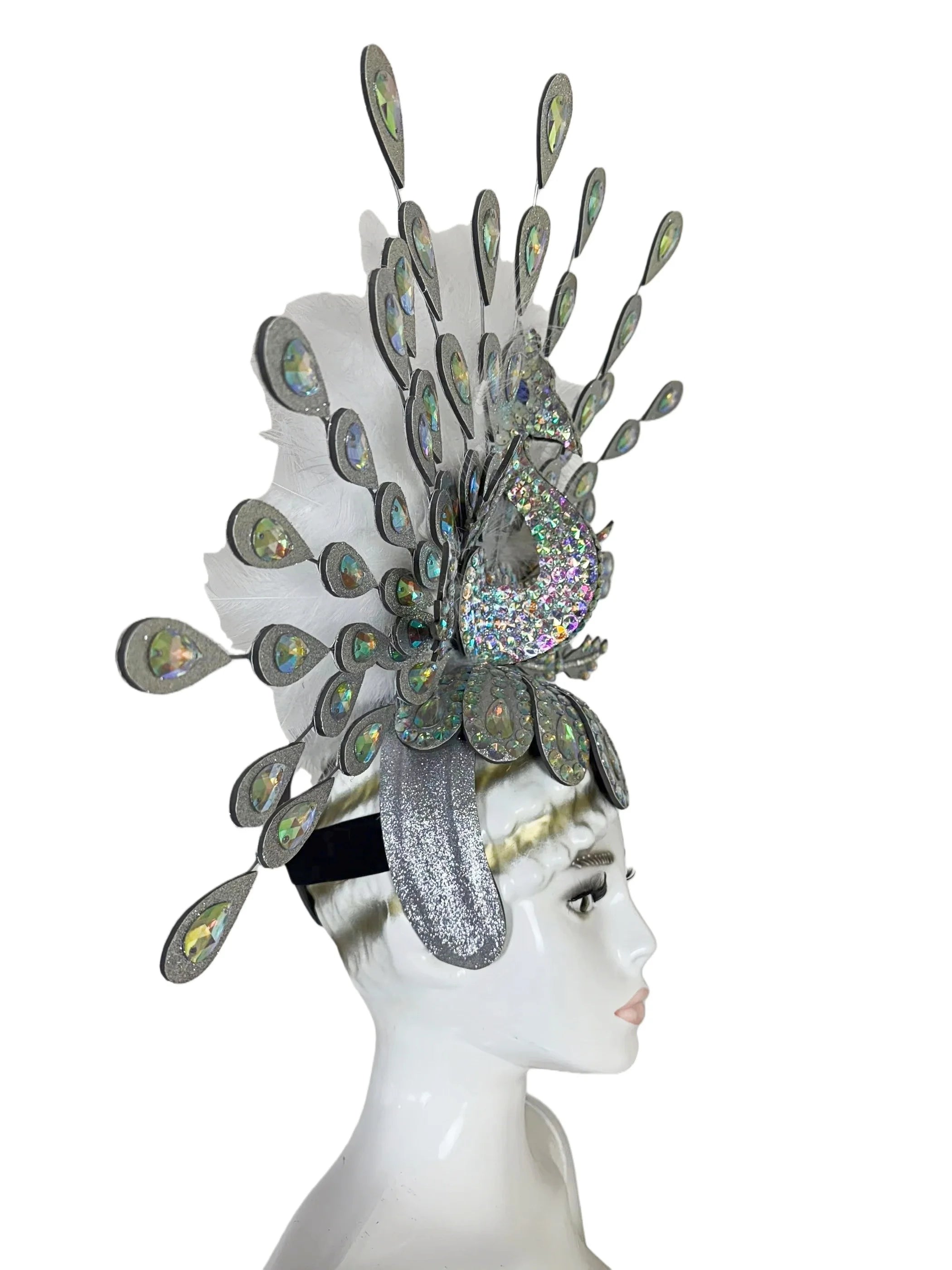 The Stardust Dionysia – Silver Starburst Carnival & Masque Ball Headdress