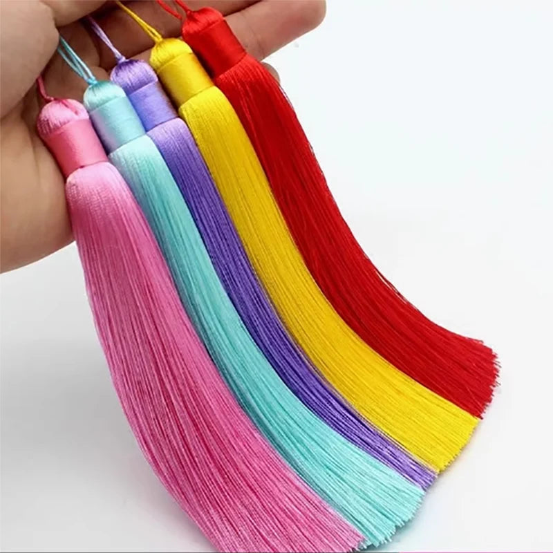 12cm Polyester Silk Tassel Fringe Trim DIY Sewing Accessories