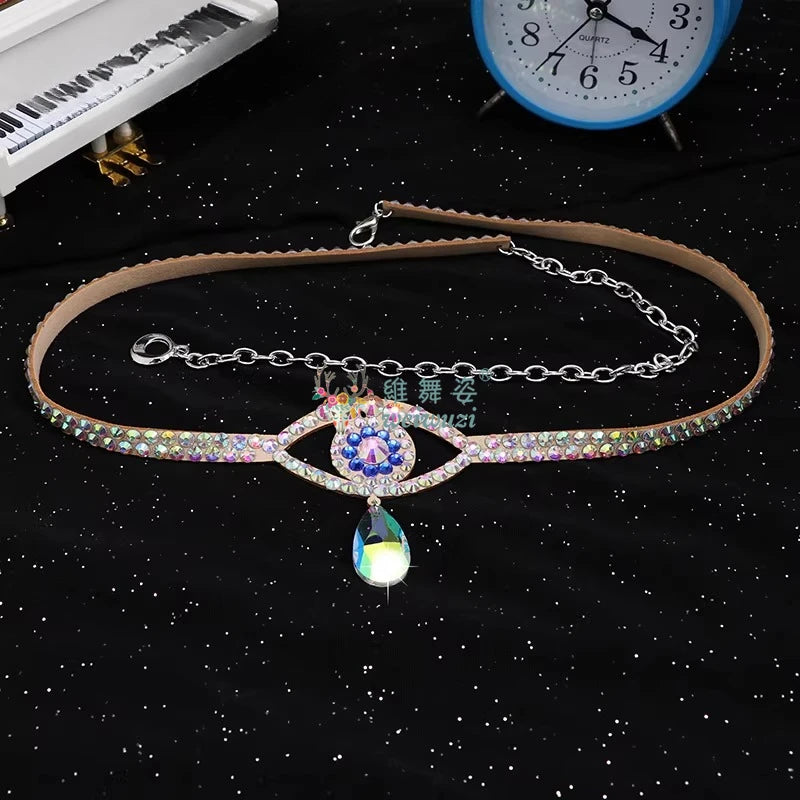 Layered Rhinestone Belly Dance Waist Belt
