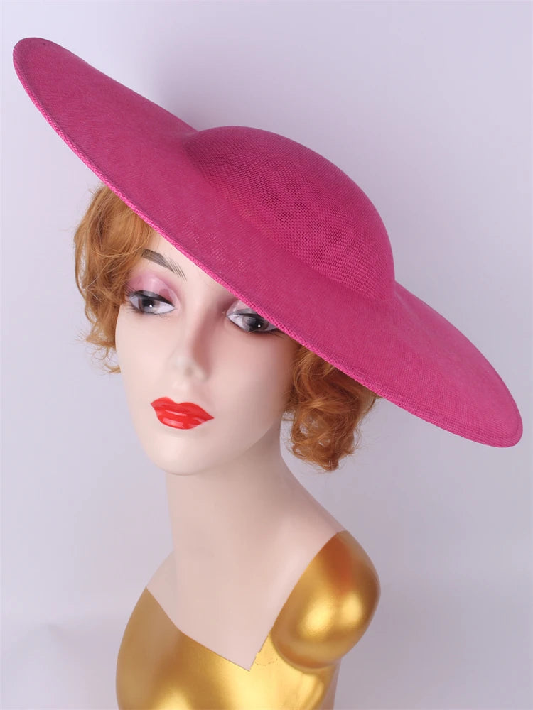 40cm Large Round Sinamay Fascinator Base DIY Millinery Derby Hat Headpiece Mold