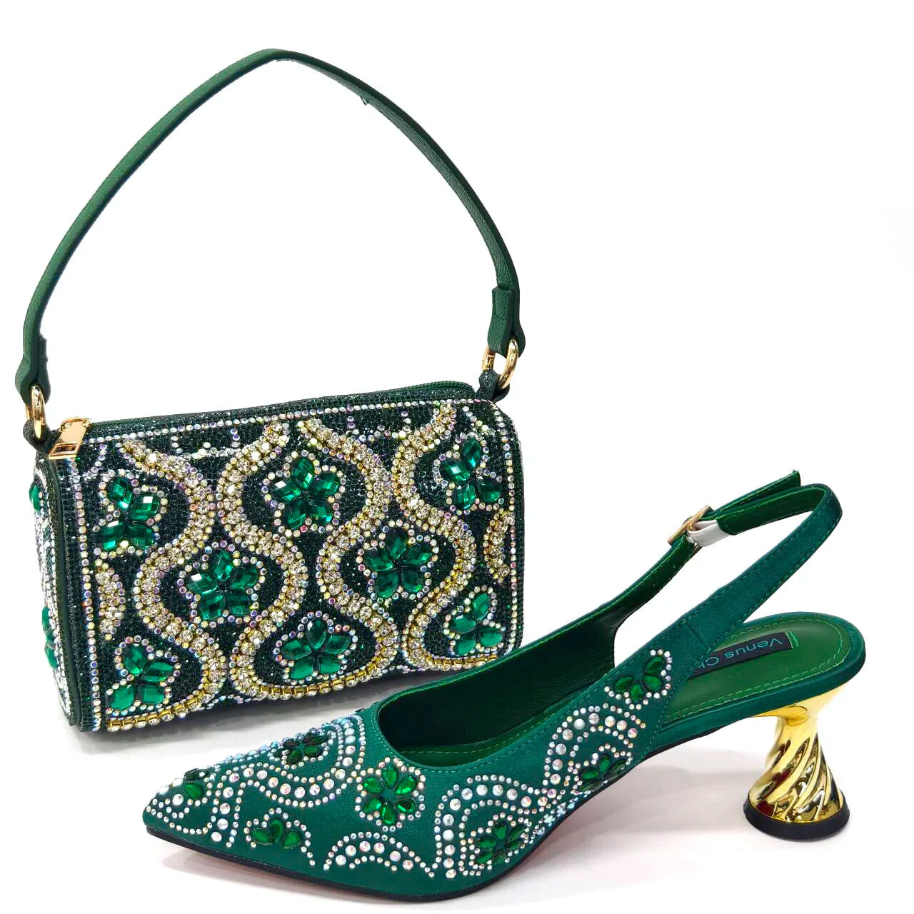 Italian Shoes And Bag Set