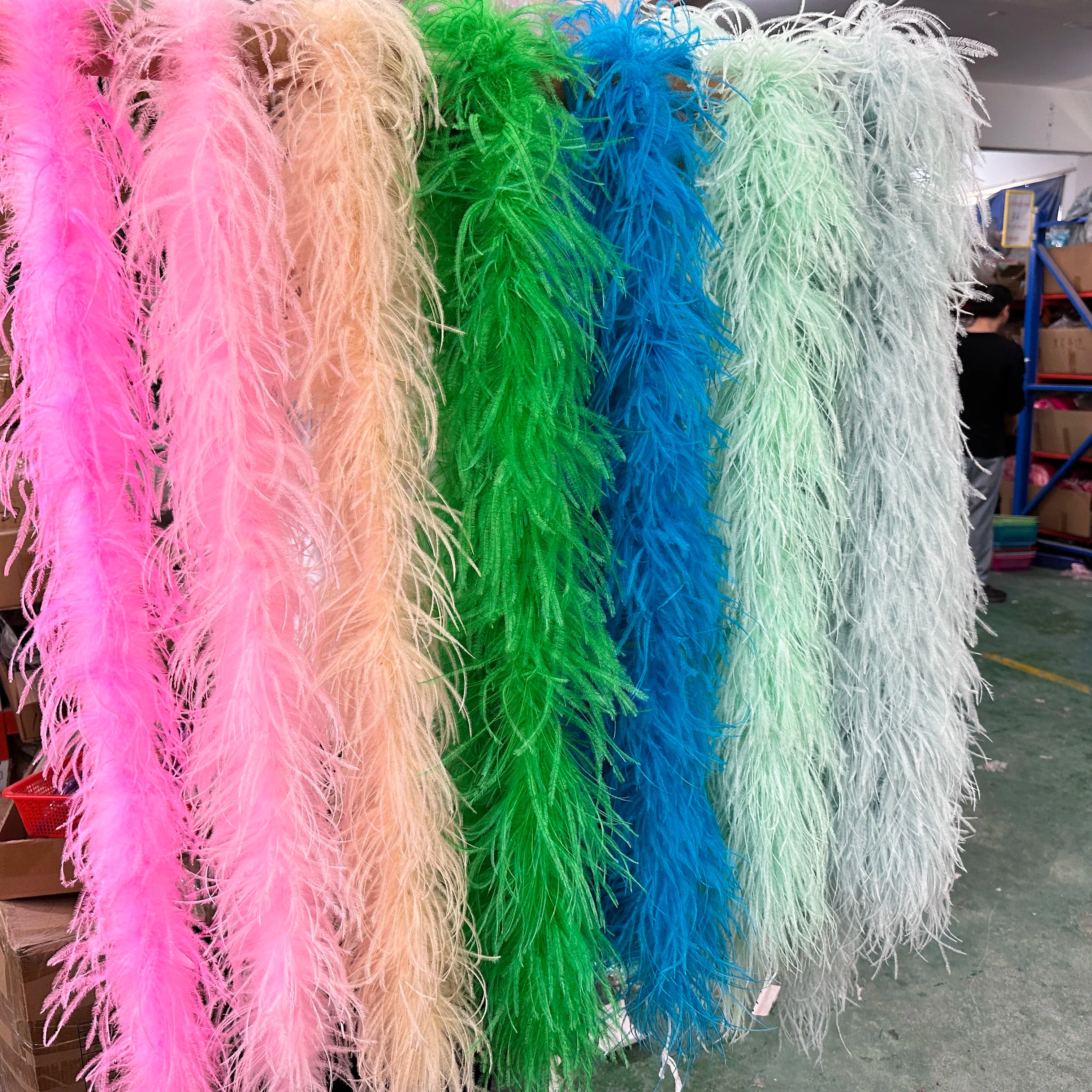 Multi-Ply Ostrich Feather Scarf Boa (2 Meters)