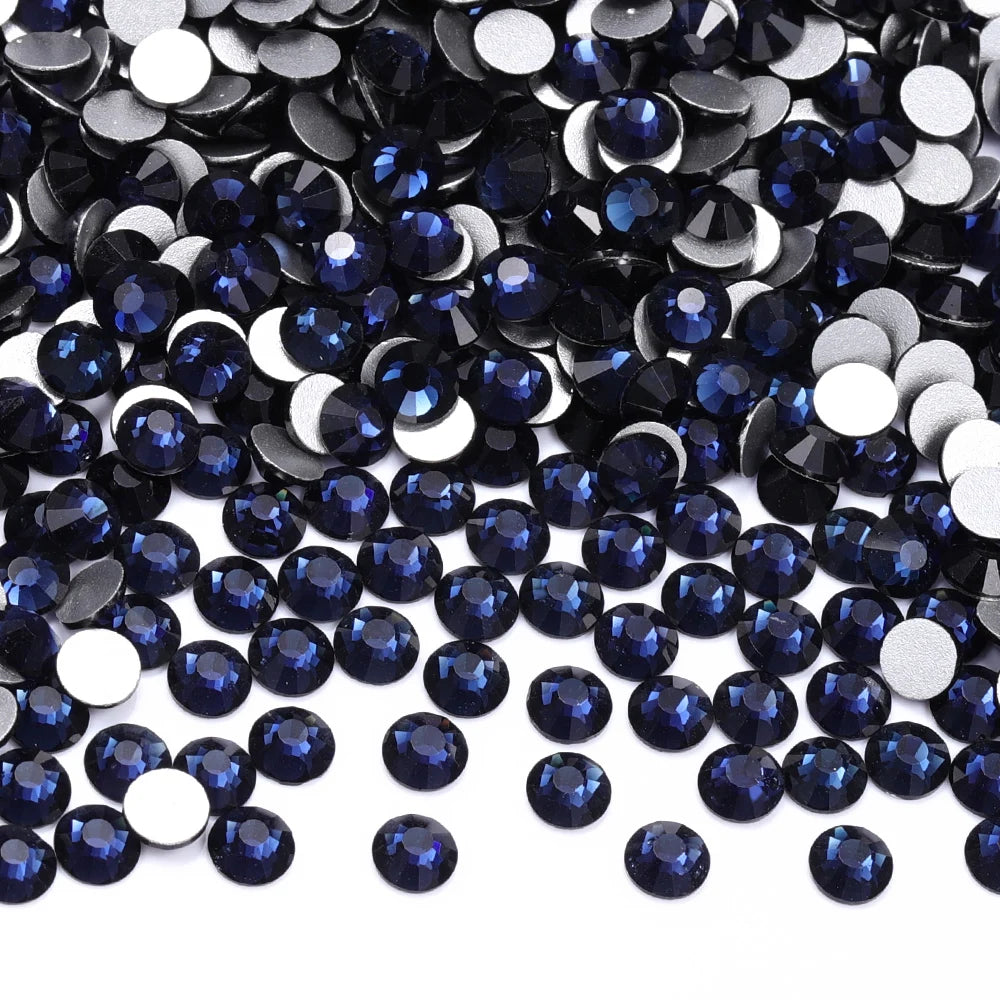 SS3-SS60 Blue Series Non-Hotfix High Quality Glass Flatback Rhinestones