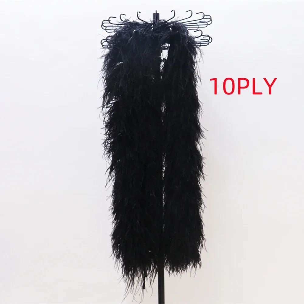 High-Density Ostrich Feather Performance Boa