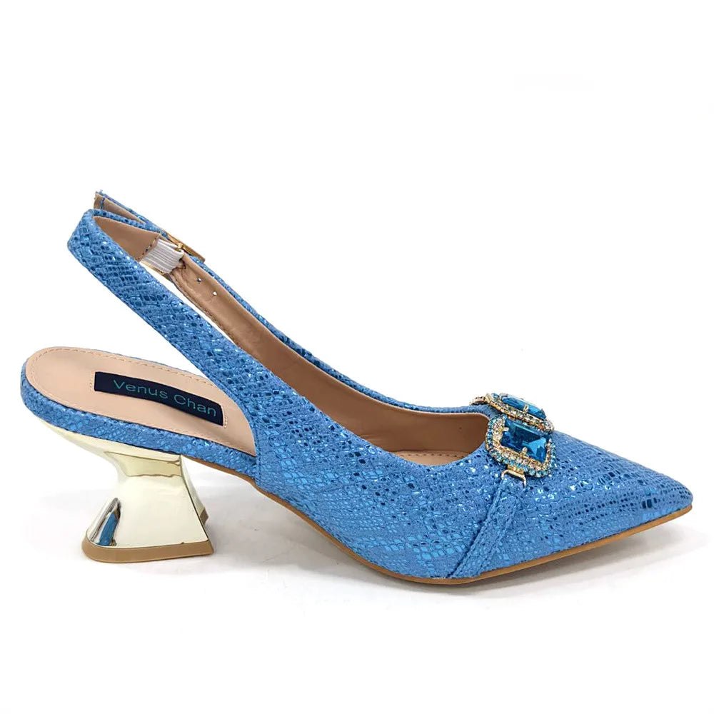 Platform Shoes and Matching Bag Set