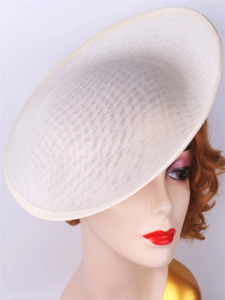 30cm Round Sinamay Fascinator Base DIY Millinery Headpiece Hat Making Blank
