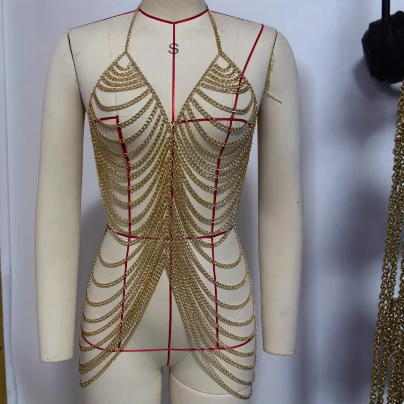 Costume Bra Body Chain