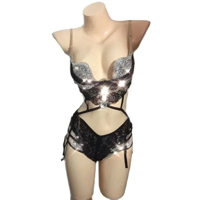 Lace Sequin Performance Bikini