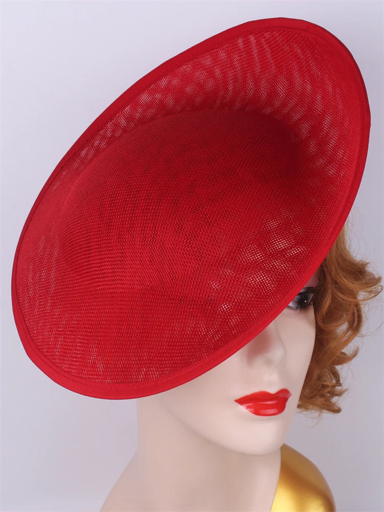 30cm Round Sinamay Fascinator Base DIY Millinery Headpiece Hat Making Blank
