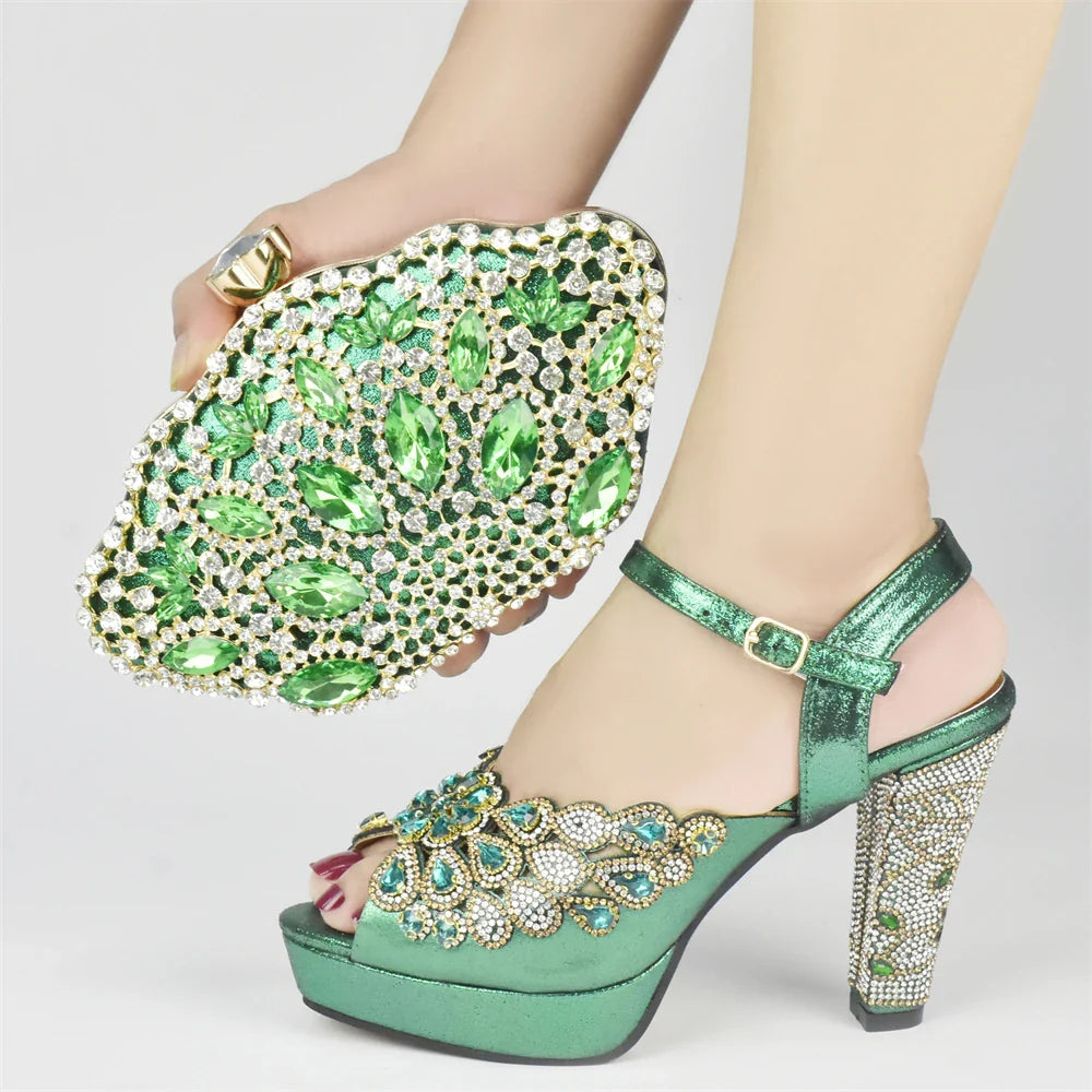 Italian Party Shoes and Bag Set