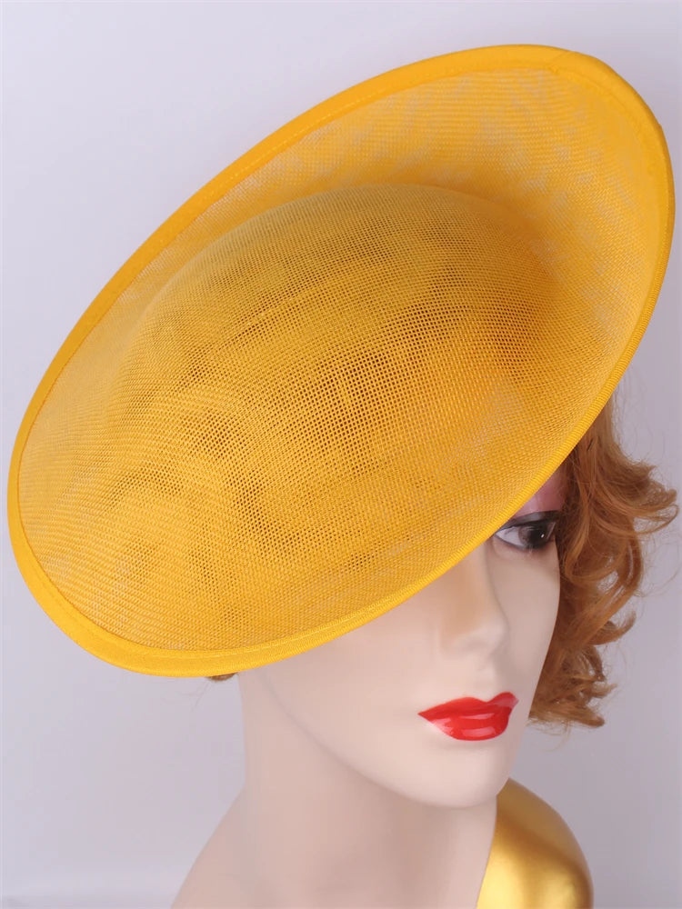 30cm Round Sinamay Fascinator Base DIY Millinery Headpiece Hat Making Blank