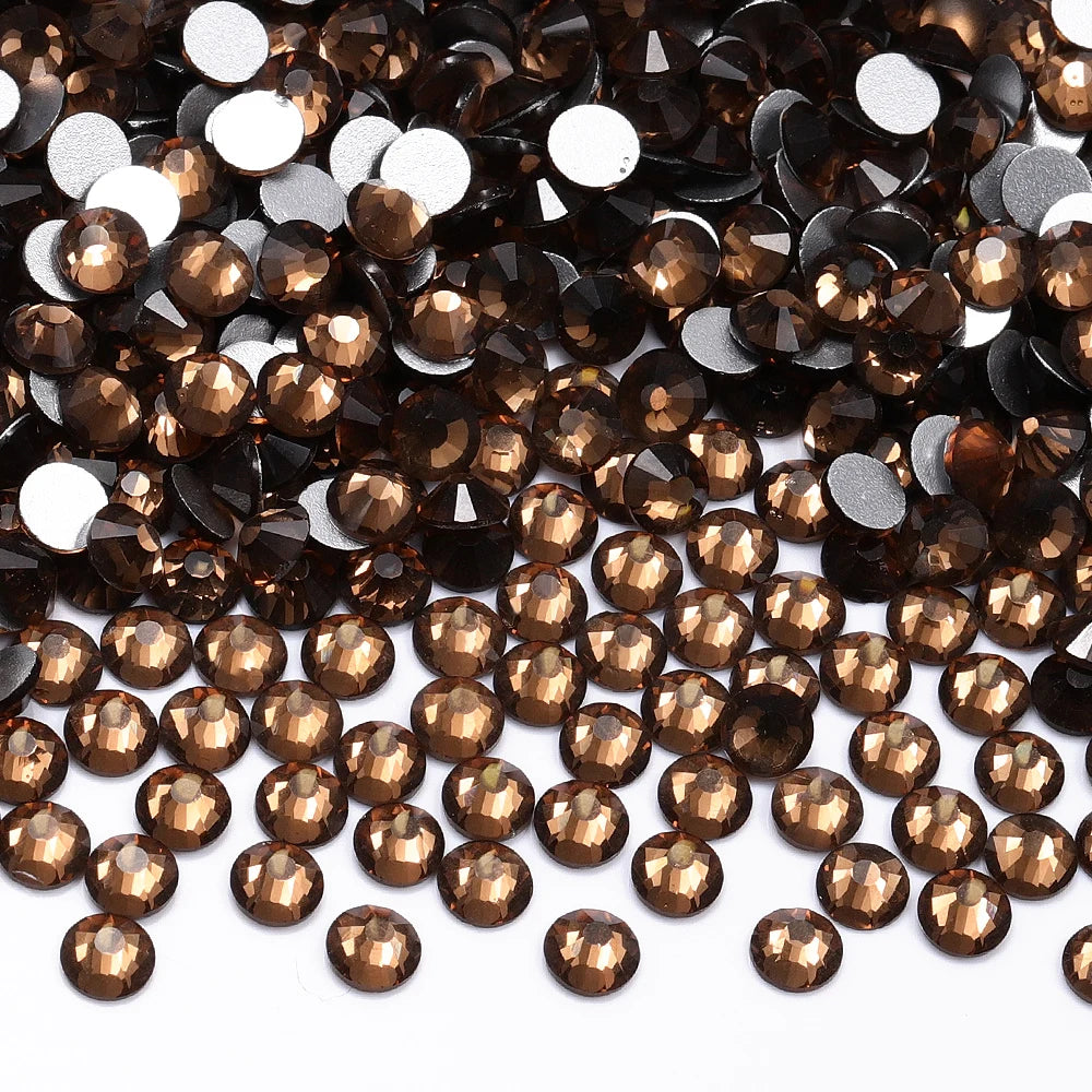 SS3-SS30 Top Quality Glass Flat-Back Rhinestones