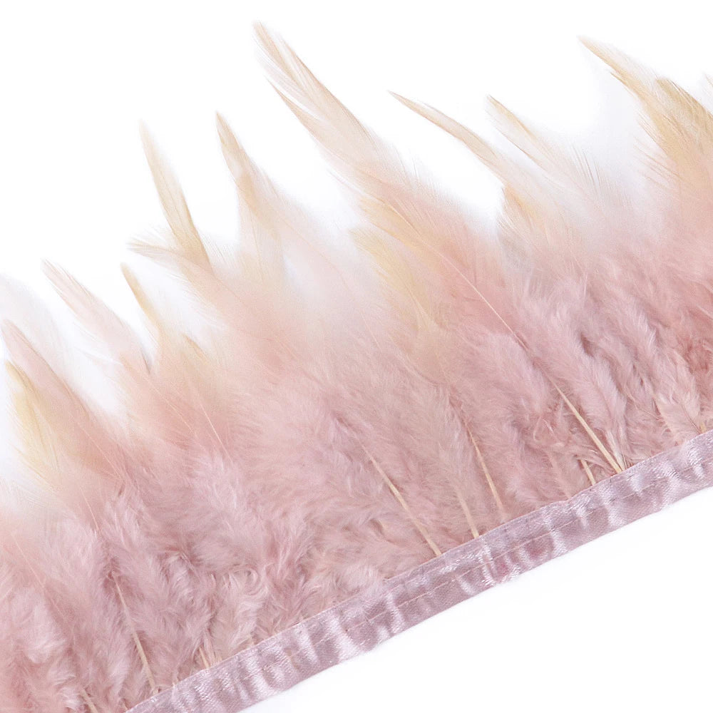 Rooster Feathers Trim Fringe Chicken Feather Strip