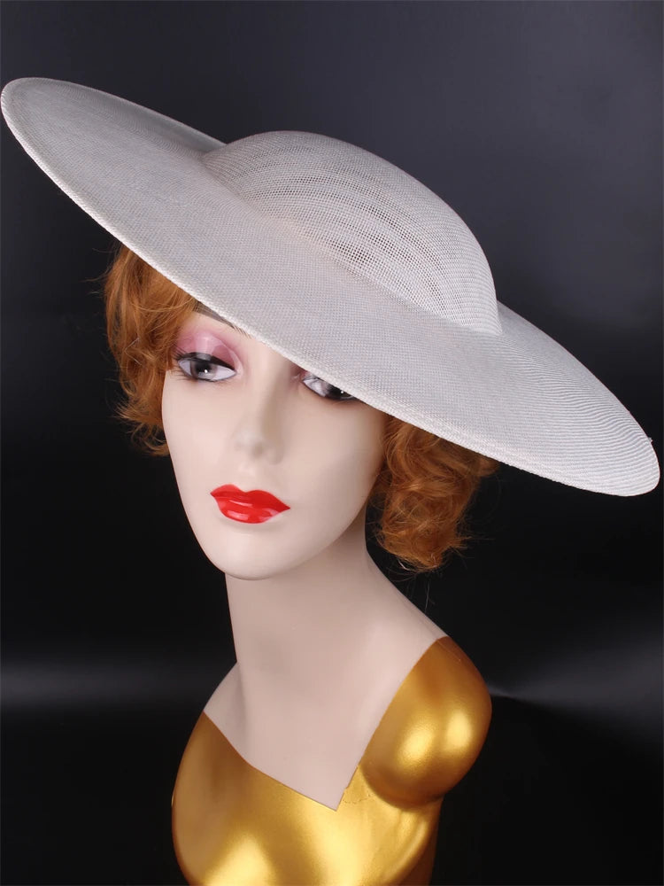 40cm Large Round Sinamay Fascinator Base DIY Millinery Derby Hat Headpiece Mold