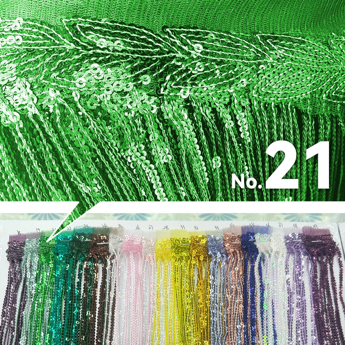 Premium Sequin Fringe Trim (20CM)