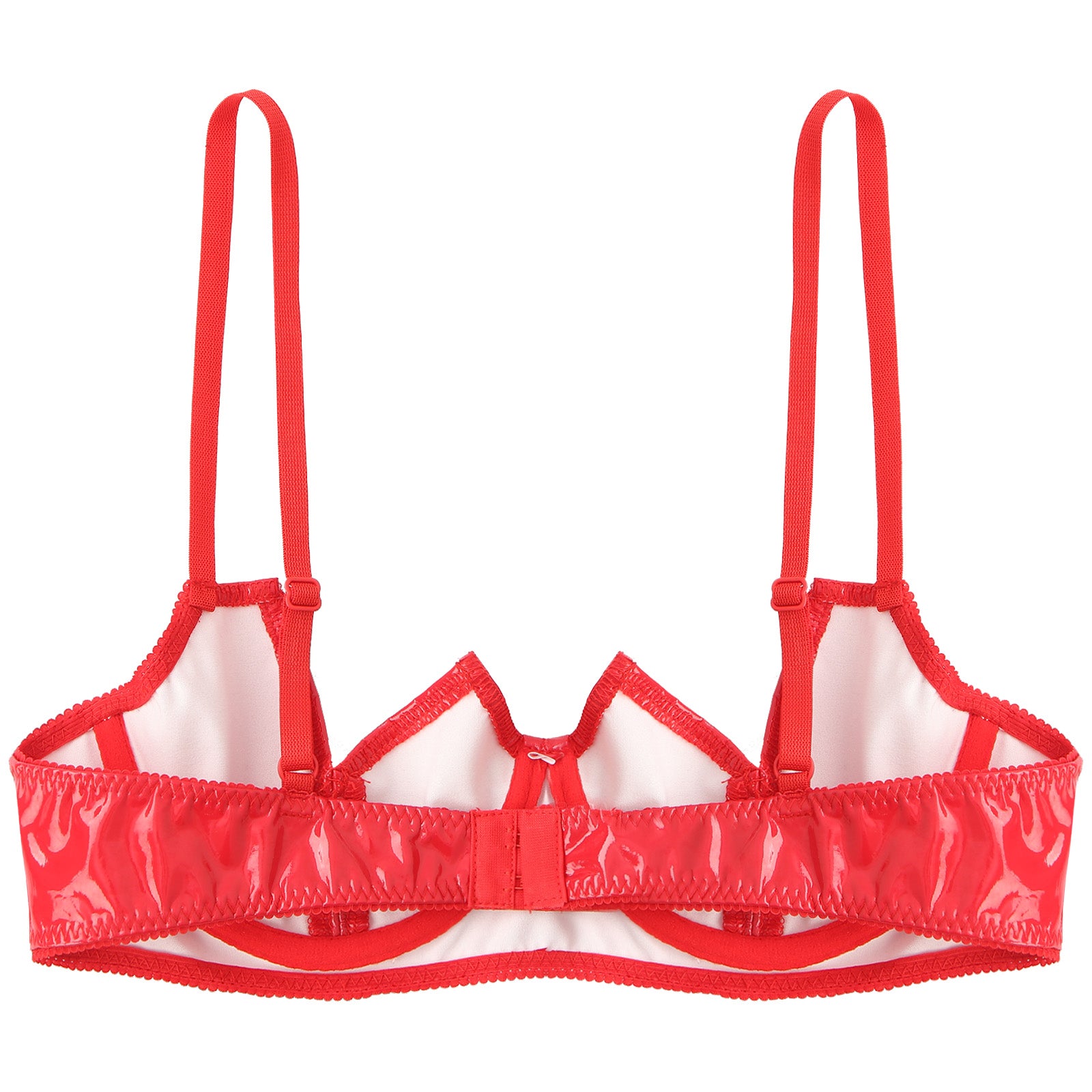 V-Notch Underwired Open Chest Bra Top