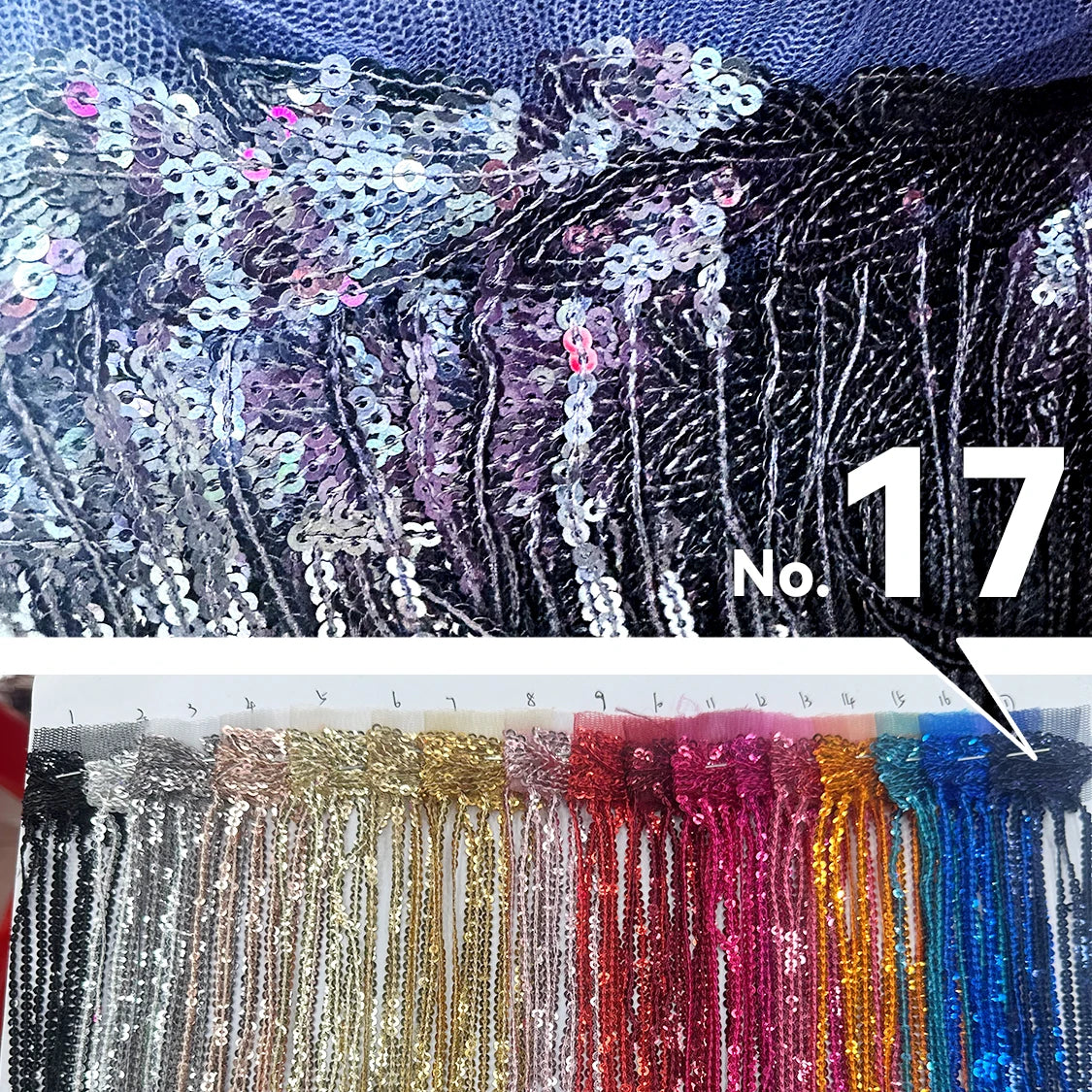 Premium Sequin Fringe Trim (20CM)