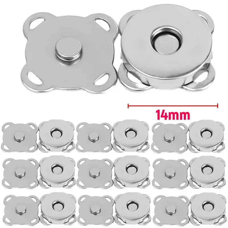 Magnetic Snap Fastener Clasps & Buttons for Bags, Purses & DIY Crafts