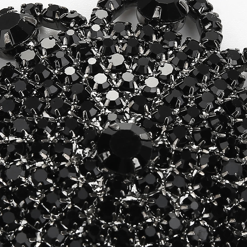 Sparkly Rhinestone Flower Reusable Nipple Pasties Self-Adhesive Silicone Covers
