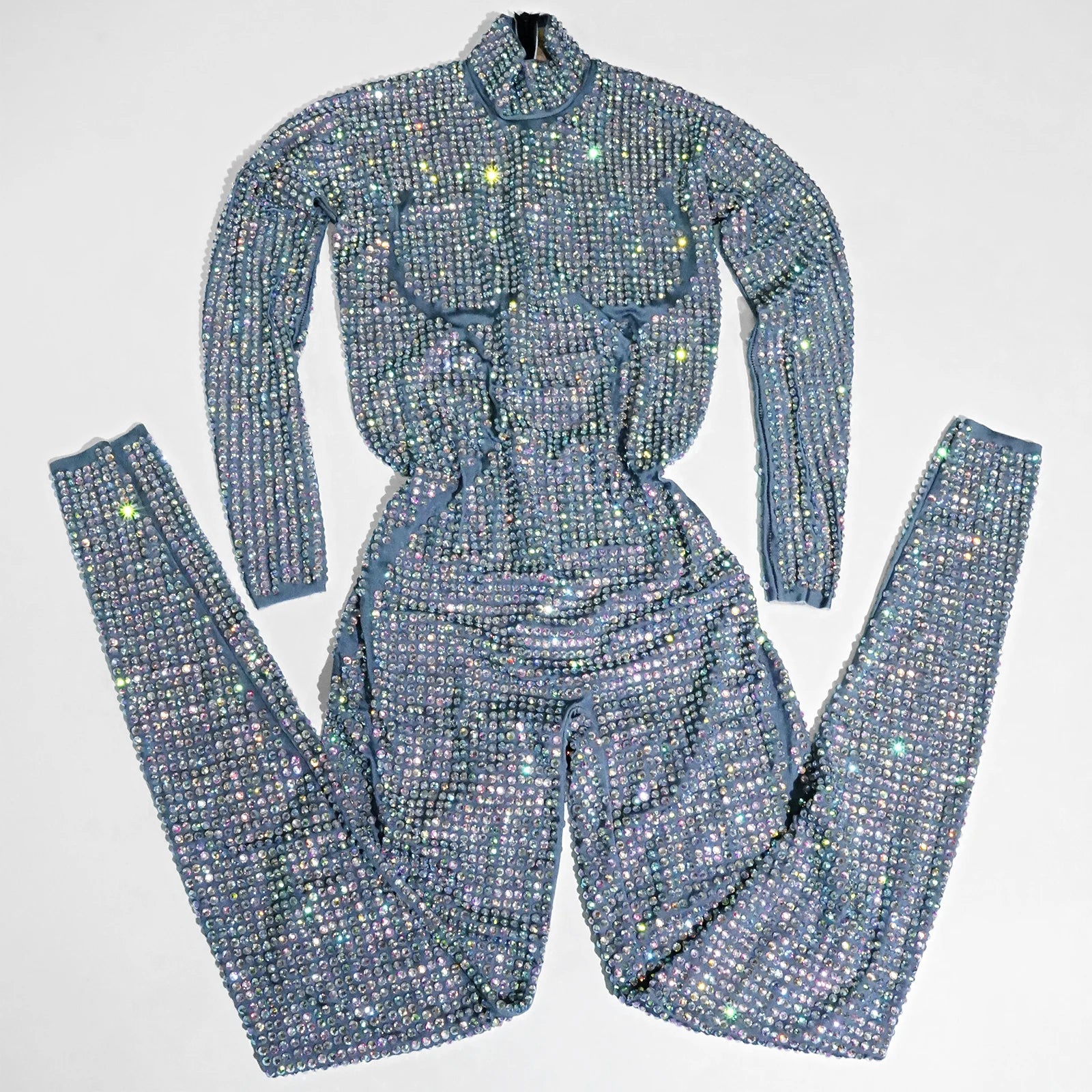 Sparkly Rhinestone Luxury Jumpsuit & Stage Performance Costume