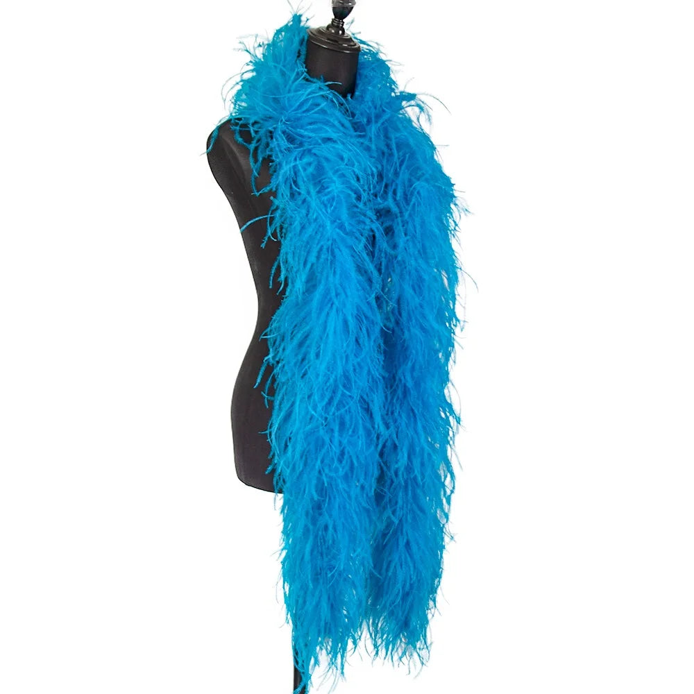 6-Ply Fluffy Ostrich Feather Scarf Boa