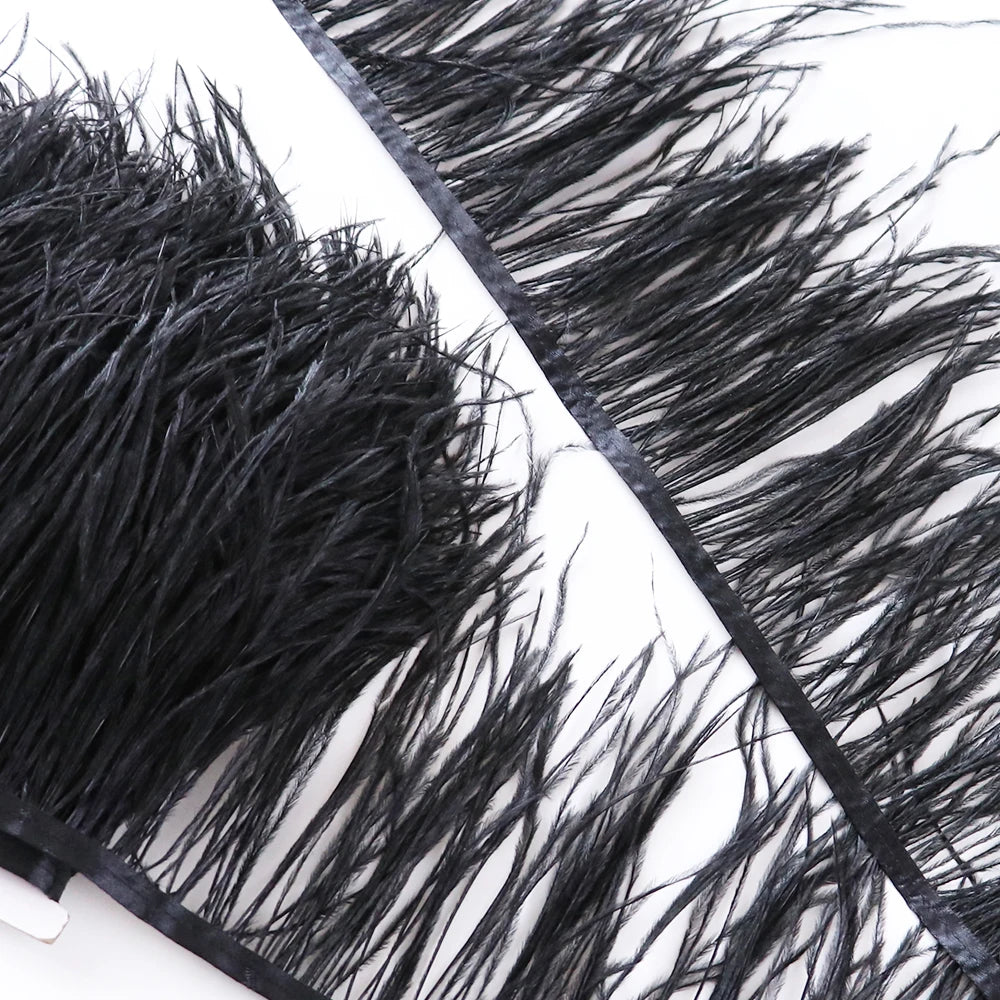 Natural Ostrich Feather Trim & Fringe