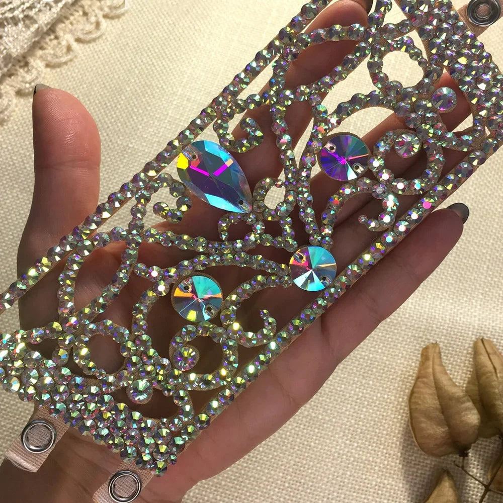 Colorful Teardrop Rhinestone Bracelet