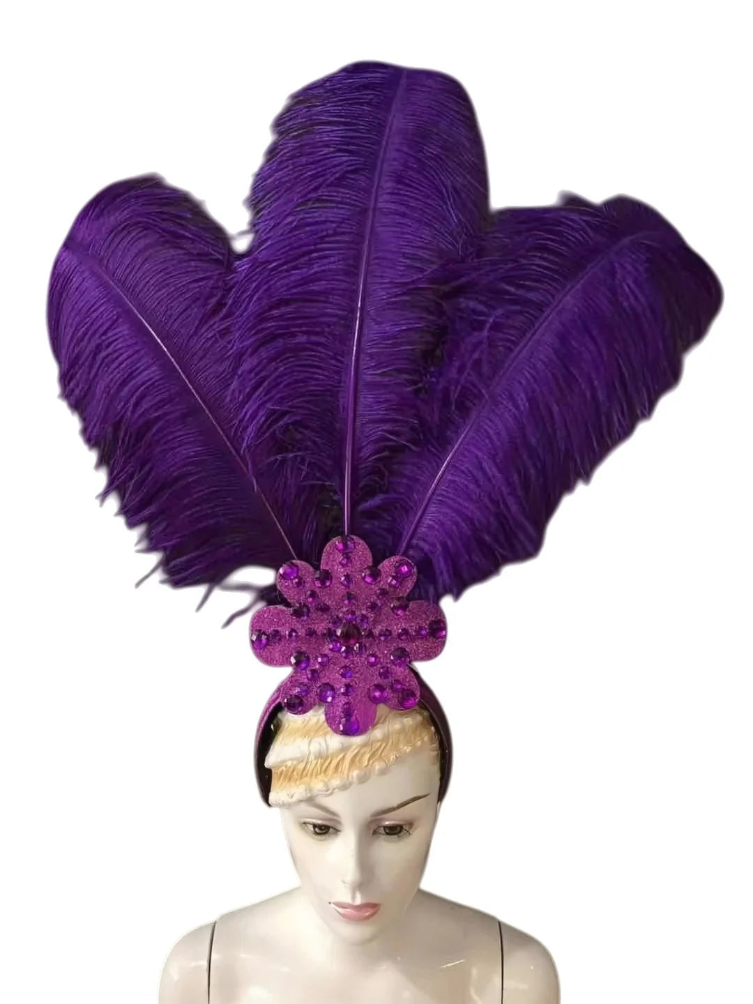 The Stardust Flora Cabaret Crown – Five-Flower Rhinestone Headdress