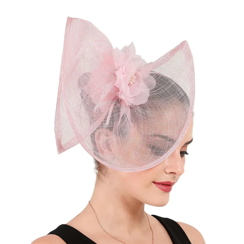 Feather Sinamay Clip Fascinator — 25 cm