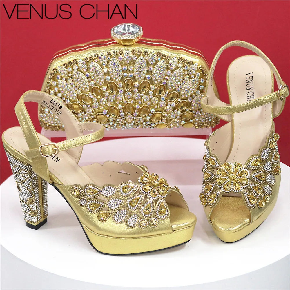 Italian Leather Shoe and Bag Set