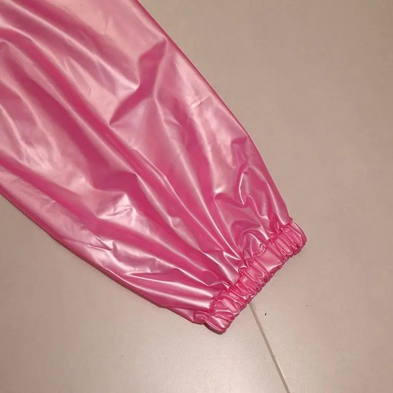 Handmade Clear PVC Hooded Jumpsuit & Waterproof Stage Clubwear Costume