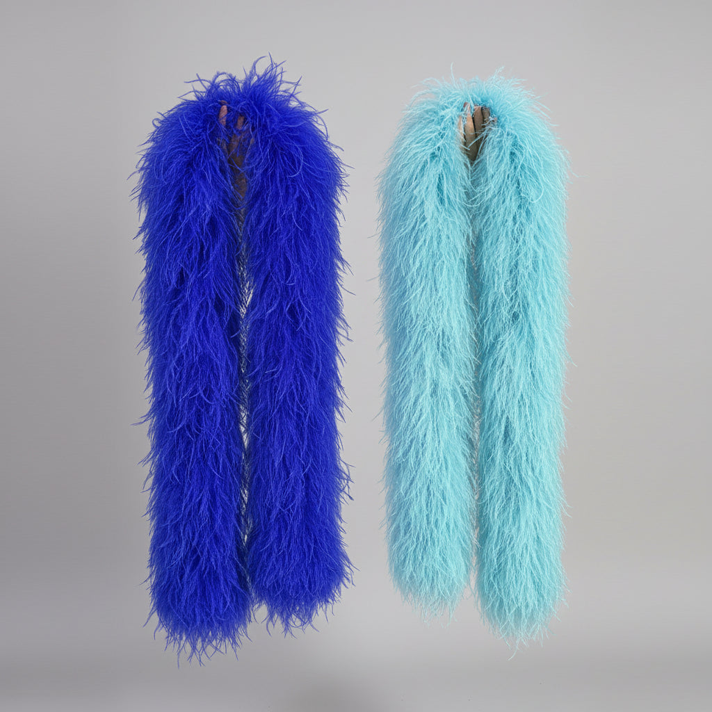 Premium Natural Ostrich Feather Multi-Ply Performance Boa