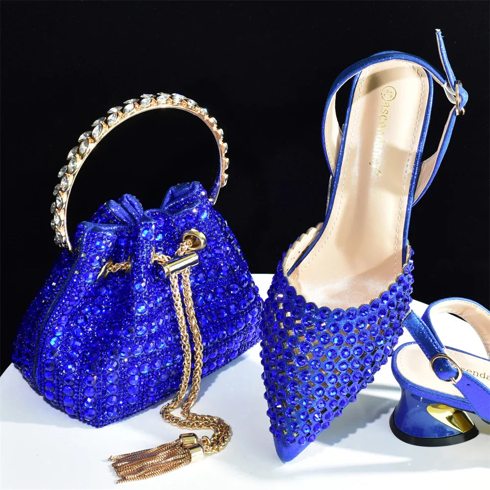 Charming Shoes And Bag Matching Set