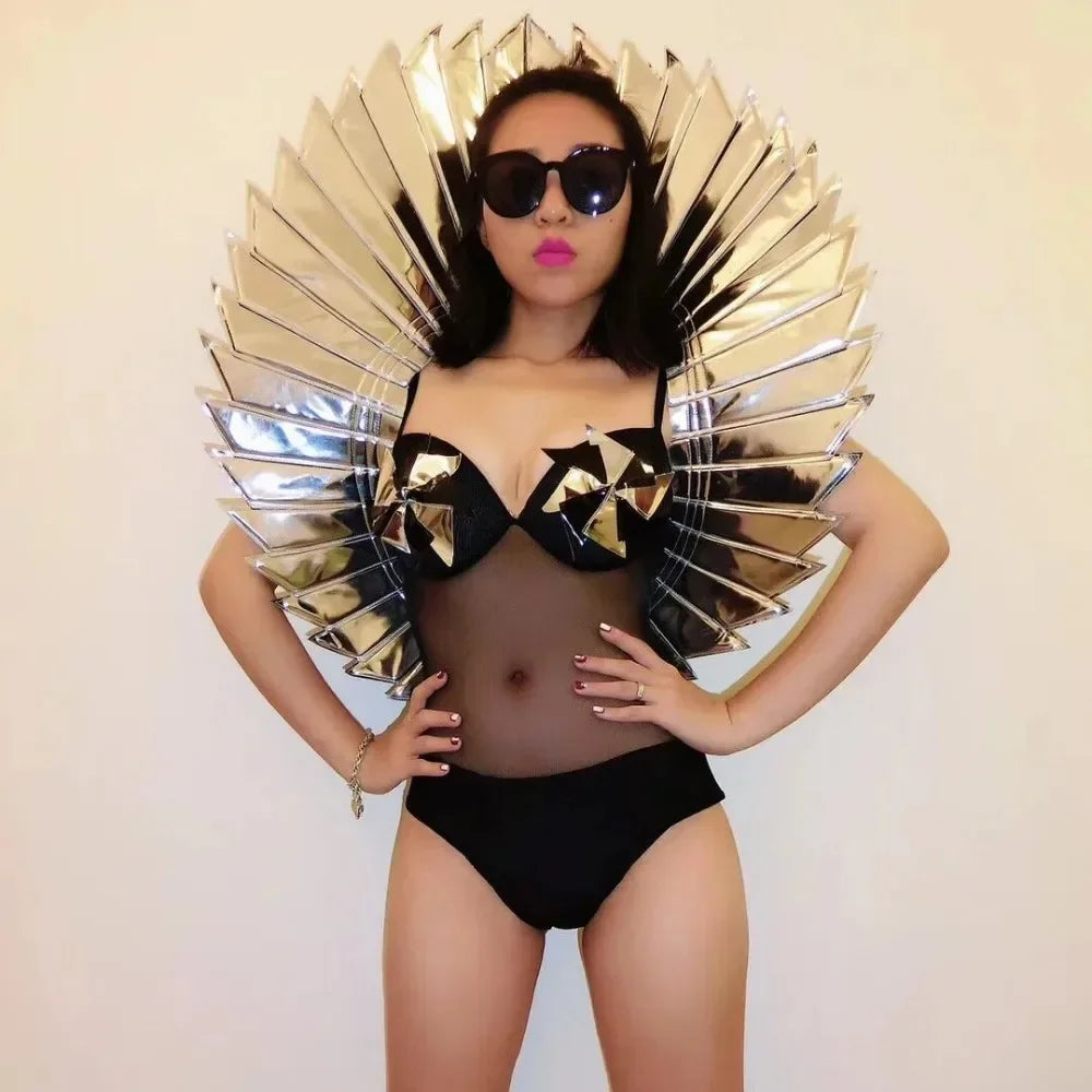 Catwalk Model Show Prop Wing Backplane Accessories Nightclub Women Singer Dancer Performance