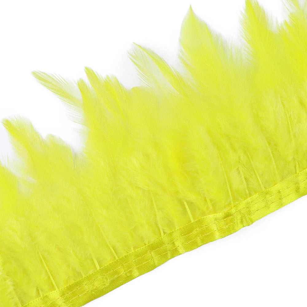 Rooster Feathers Trim Fringe Chicken Feather Strip