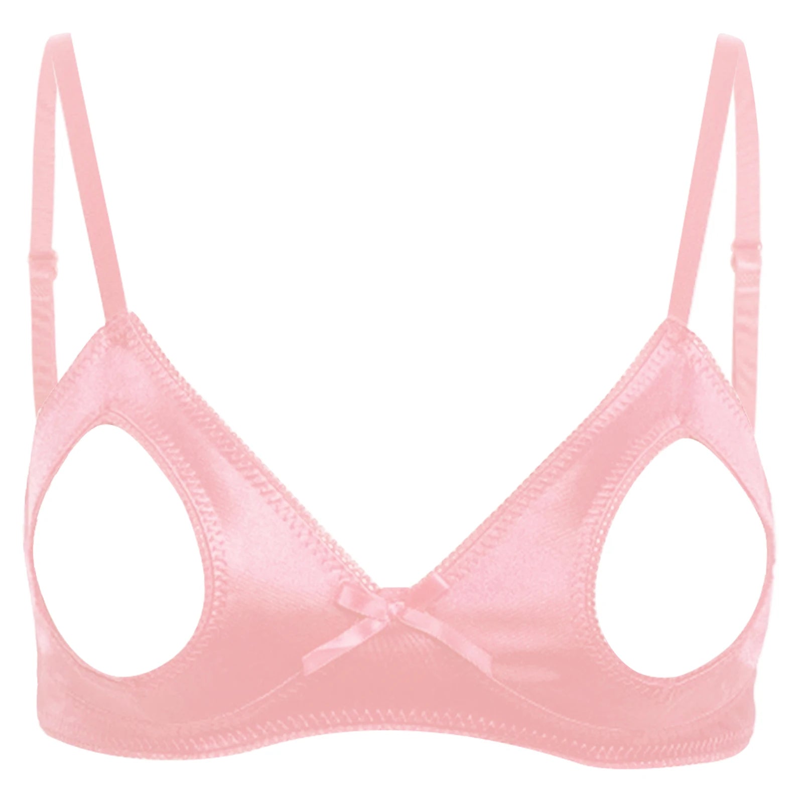 Hollow Out Open Nipple Shelf Bra