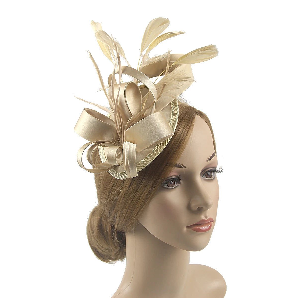 Women’s Feather Fascinator Hairband for Derby, Tea Parties & Events