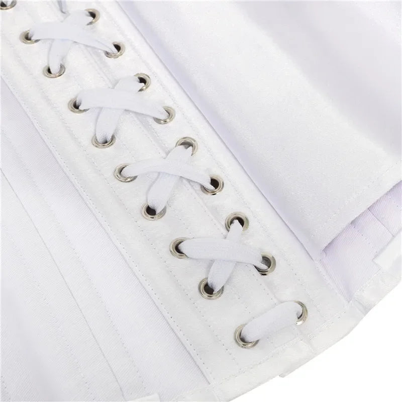 20 Steel Bone Cotton Underbust Corset Heavy Duty Waist Trainer Cincher