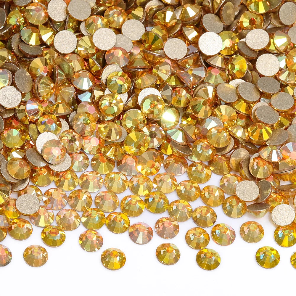 SS3-SS30 Top Quality Glass Flat-Back Rhinestones