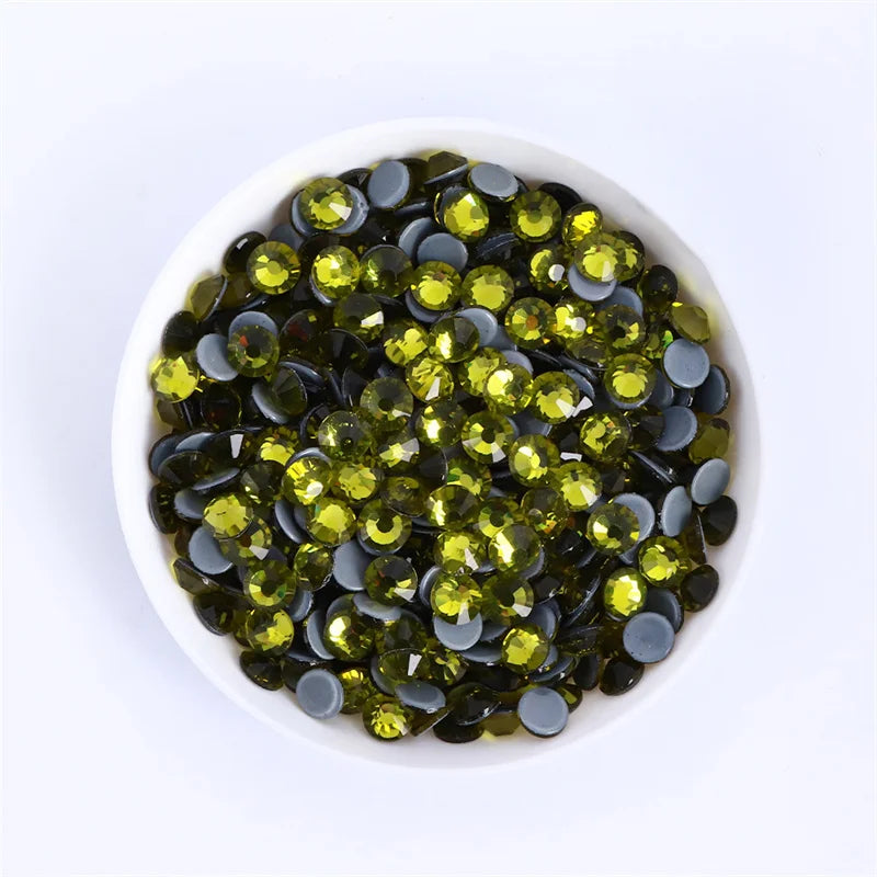Glass Crystal Hot-Fix Rhinestones Flatback Strass Stones SS6-SS30 Bulk Pack