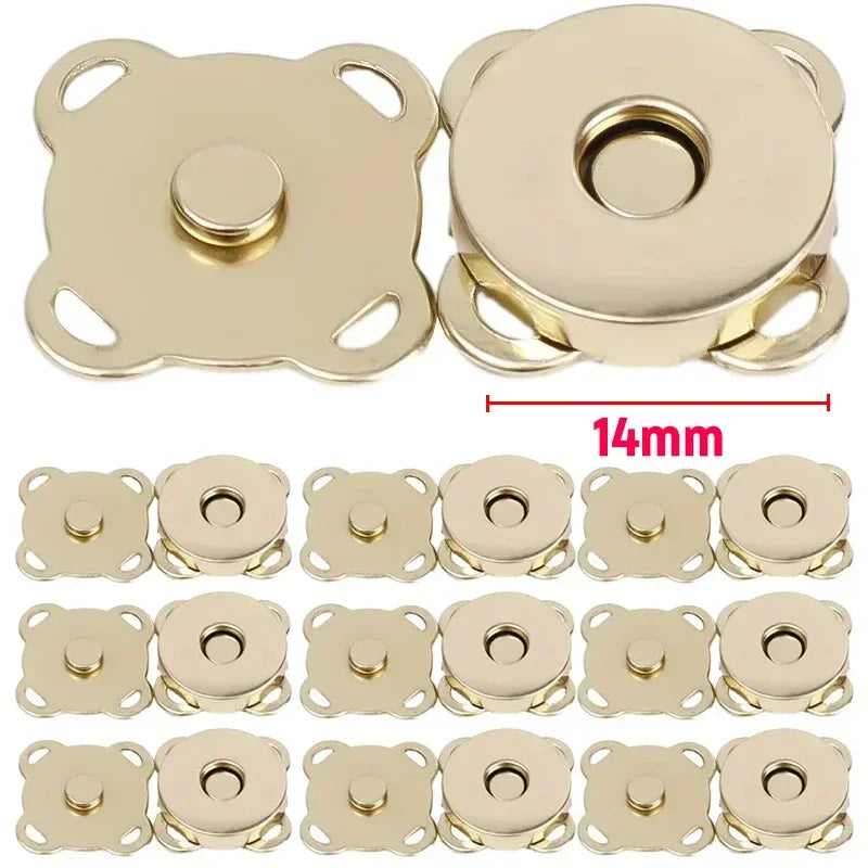 Magnetic Snap Fastener Clasps & Buttons for Bags, Purses & DIY Crafts