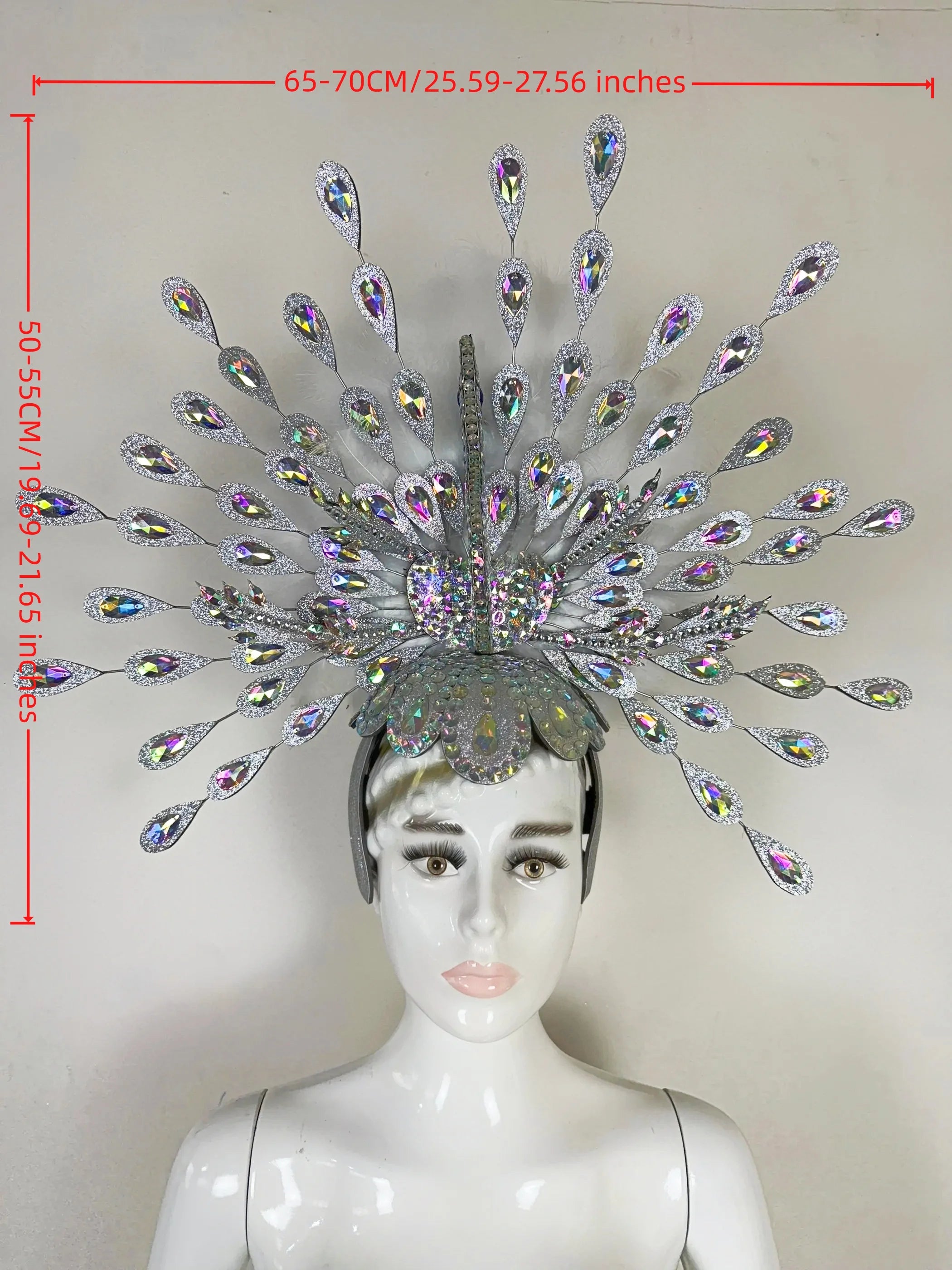 The Stardust Dionysia – Silver Starburst Carnival & Masque Ball Headdress