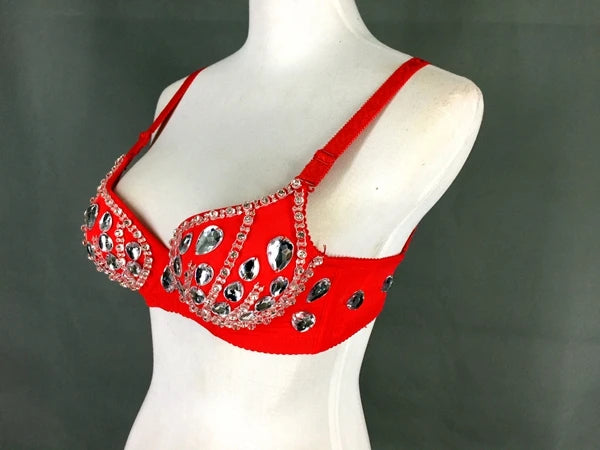 The Stardust A-Lister – Sparkling Handmade Rhinestone DJ & Singer Performance Bra Top