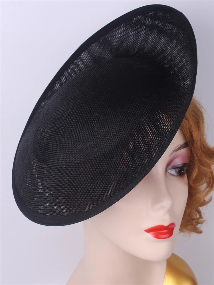 30cm Round Sinamay Fascinator Base DIY Millinery Headpiece Hat Making Blank
