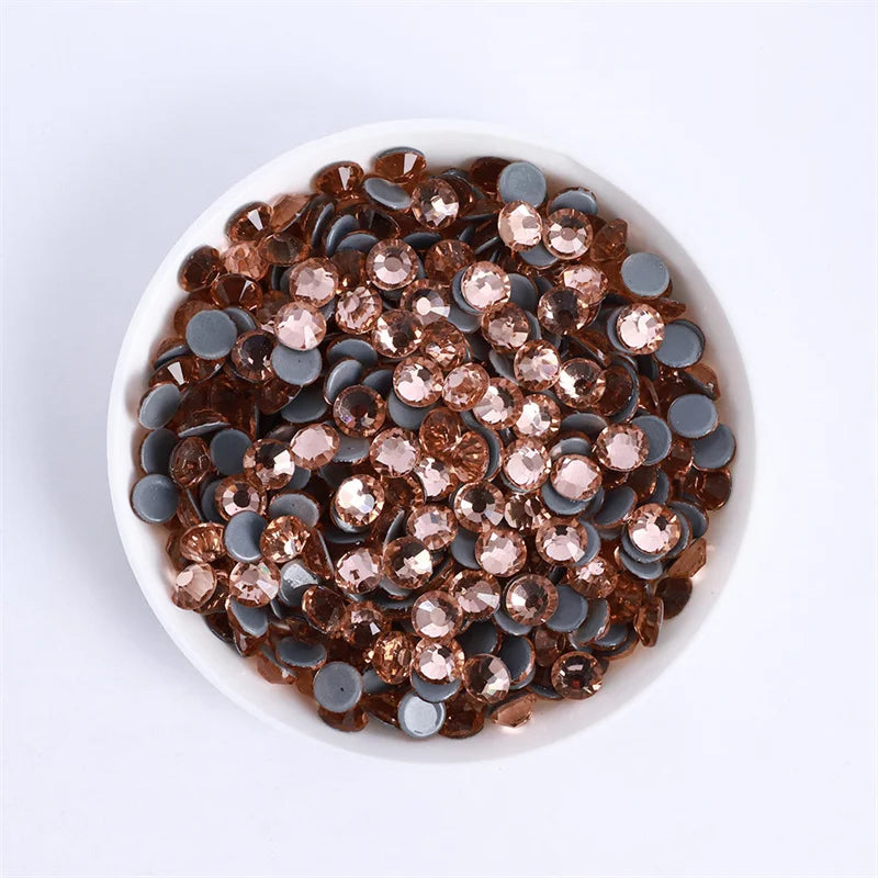 Glass Crystal Hot-Fix Rhinestones Flatback Strass Stones SS6-SS30 Bulk Pack