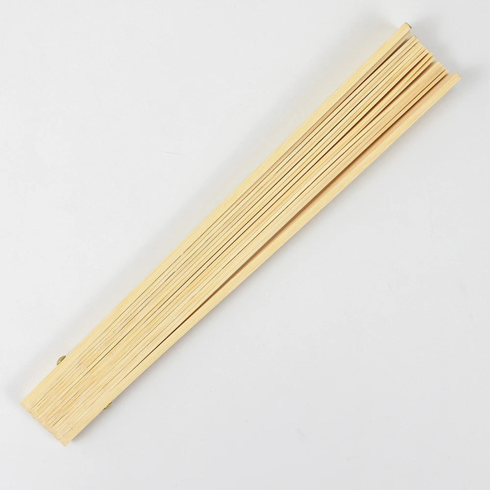 9IN  Bamboo Folding Fan Skeleton (15-Bone)