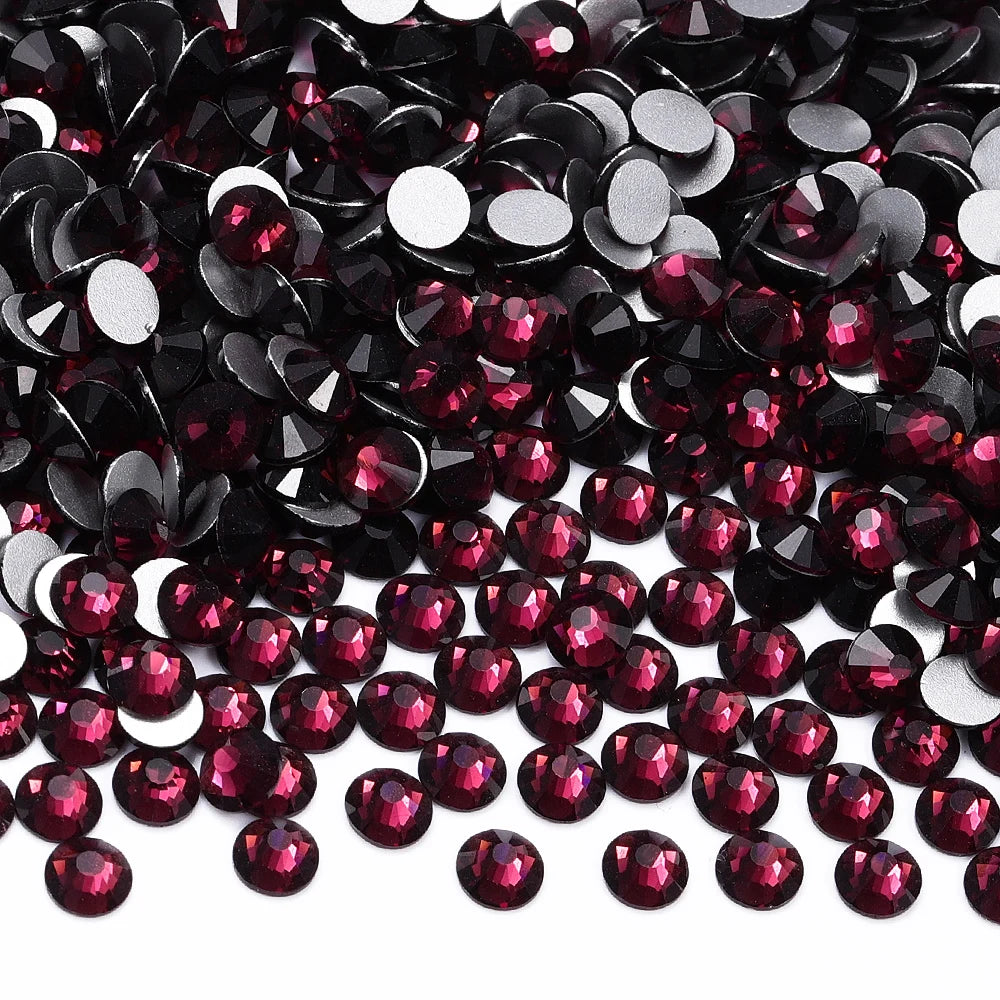 SS3-SS30 Top Quality Glass Flat-Back Rhinestones
