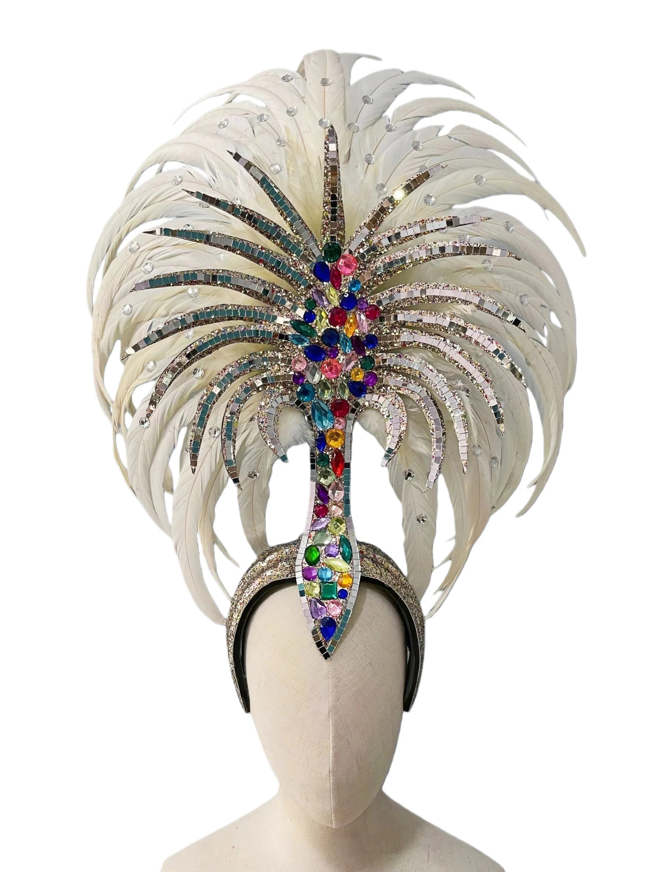 The Stardust Dionysia Masquerade Crown – Carnival & Ball Samba Headdress
